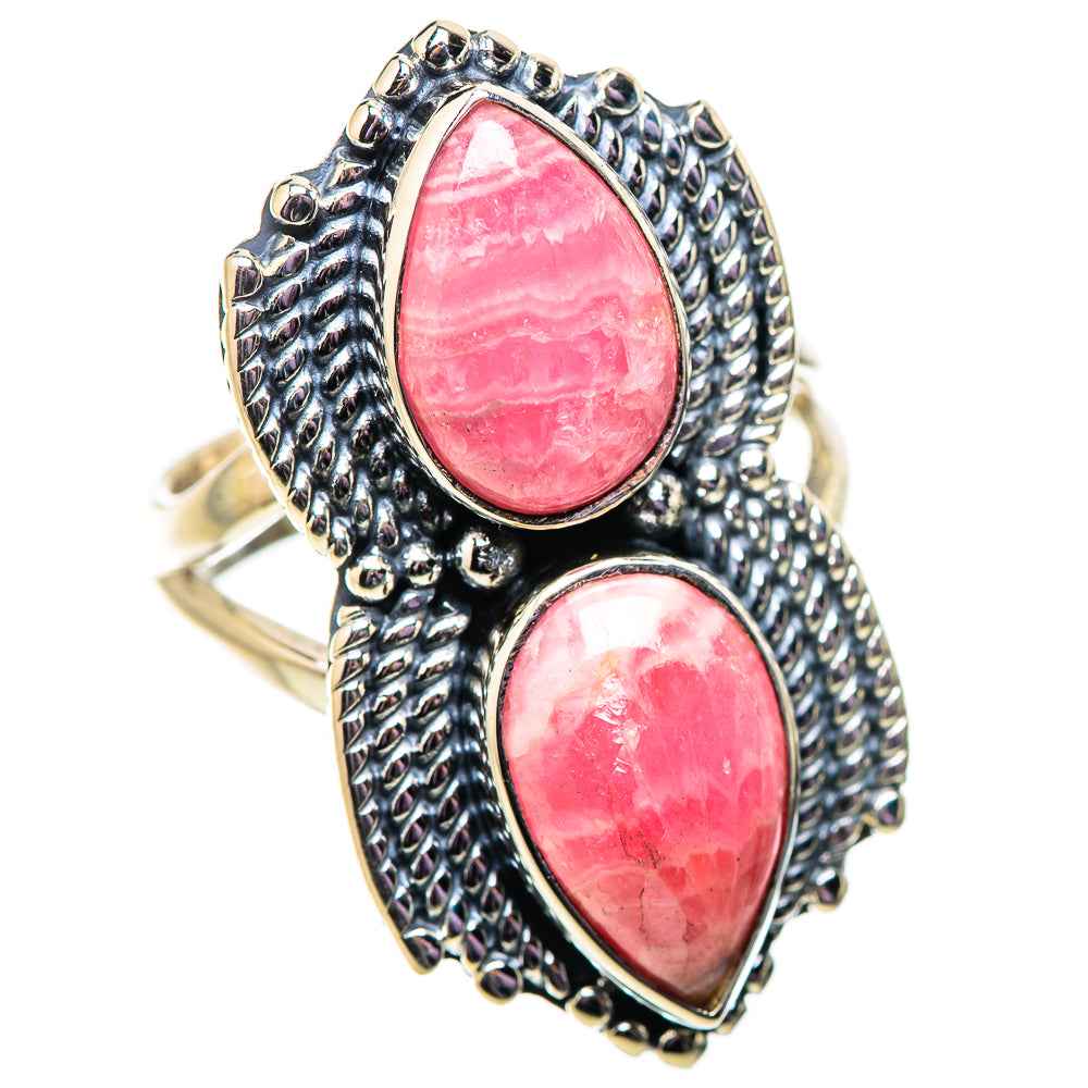 Rhodochrosite Rings handcrafted by Ana Silver Co - RING134103 - Photo 2