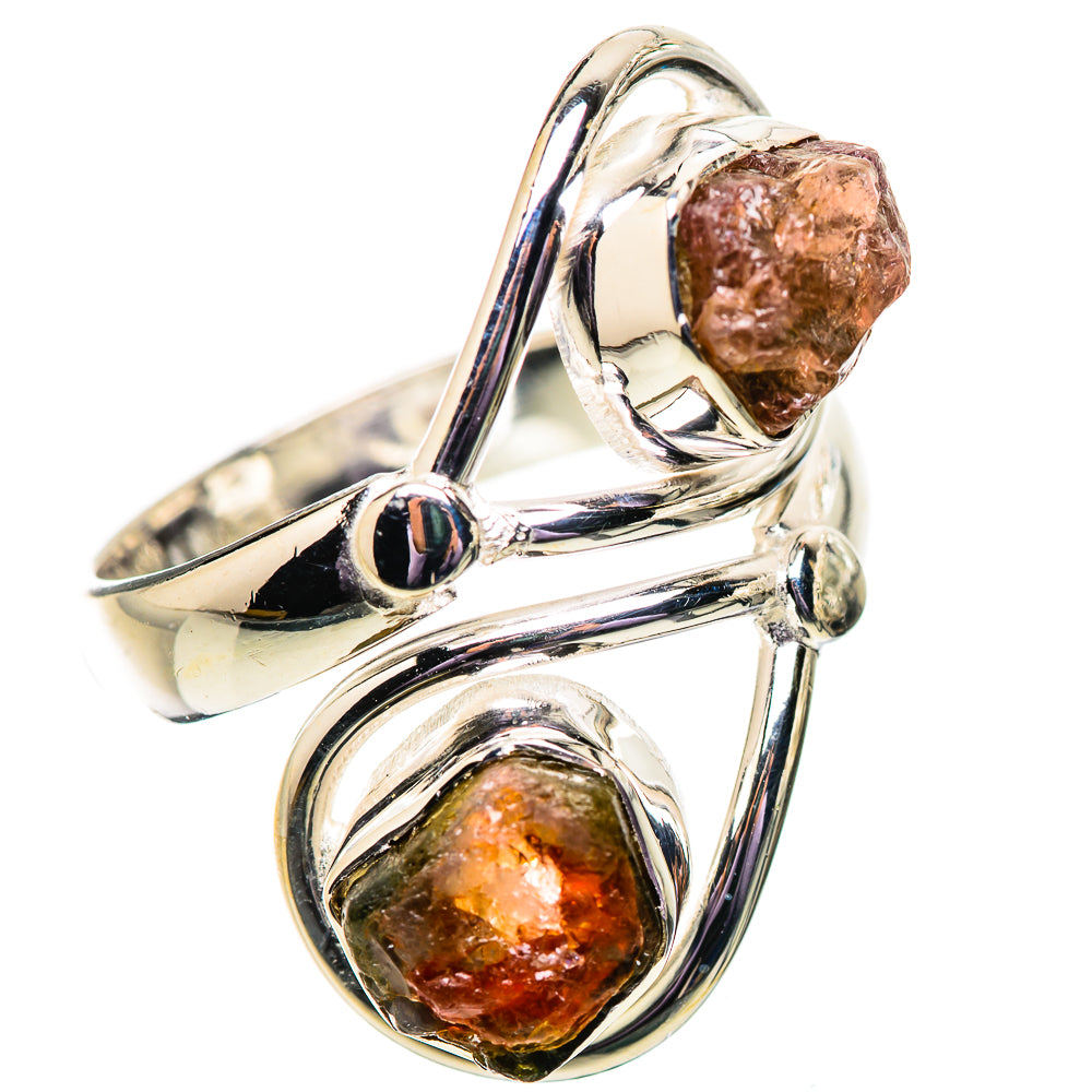 Watermelon Tourmaline Rings handcrafted by Ana Silver Co - RING134111 - Photo 2