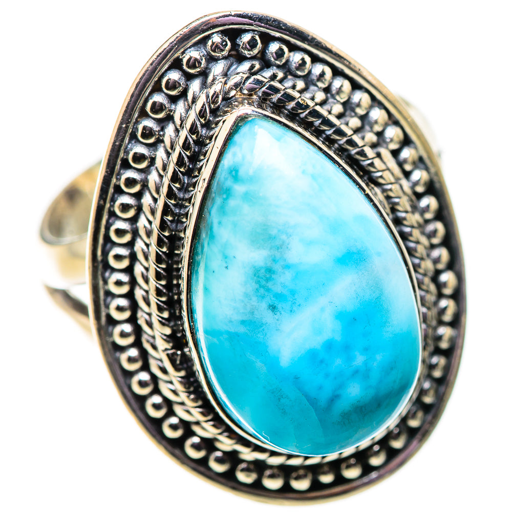 Larimar Rings handcrafted by Ana Silver Co - RING134116 - Photo 2