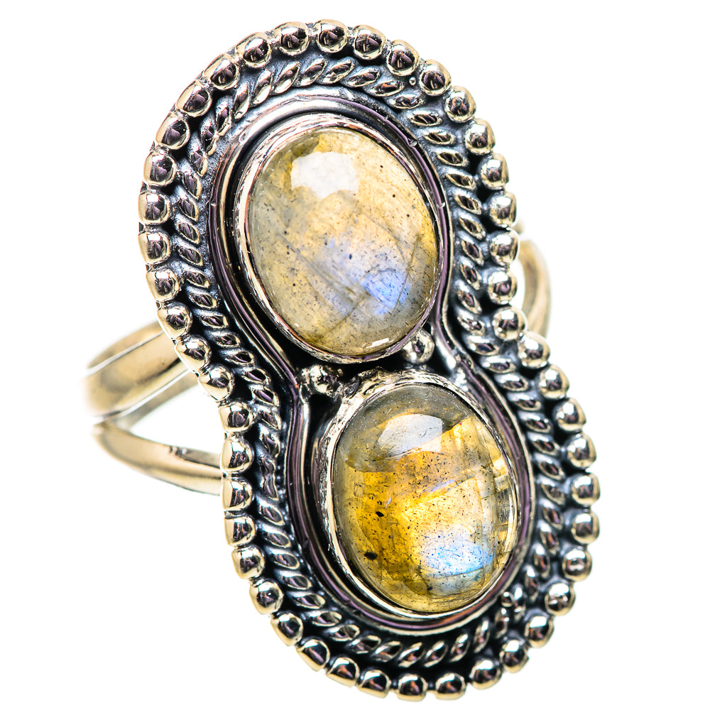 Labradorite Rings handcrafted by Ana Silver Co - RING134118 - Photo 2