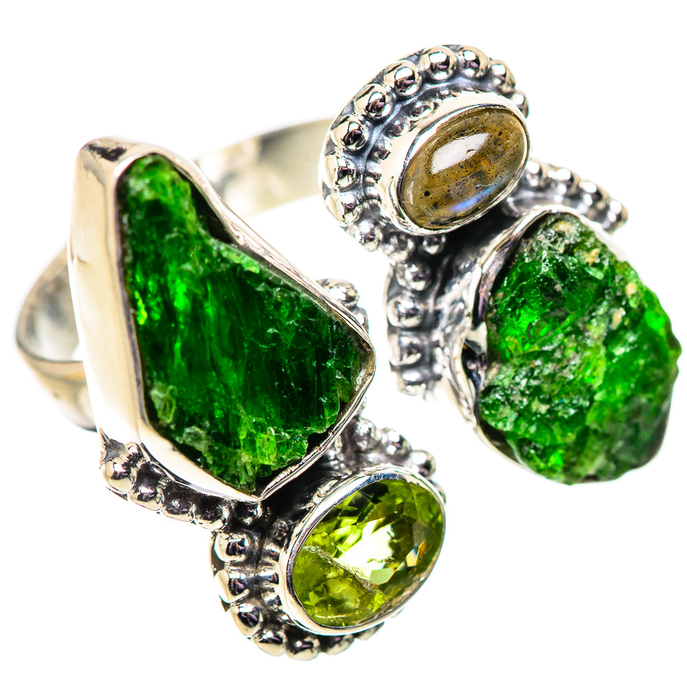 Chrome Diopside Rings handcrafted by Ana Silver Co - RING134126 - Photo 2