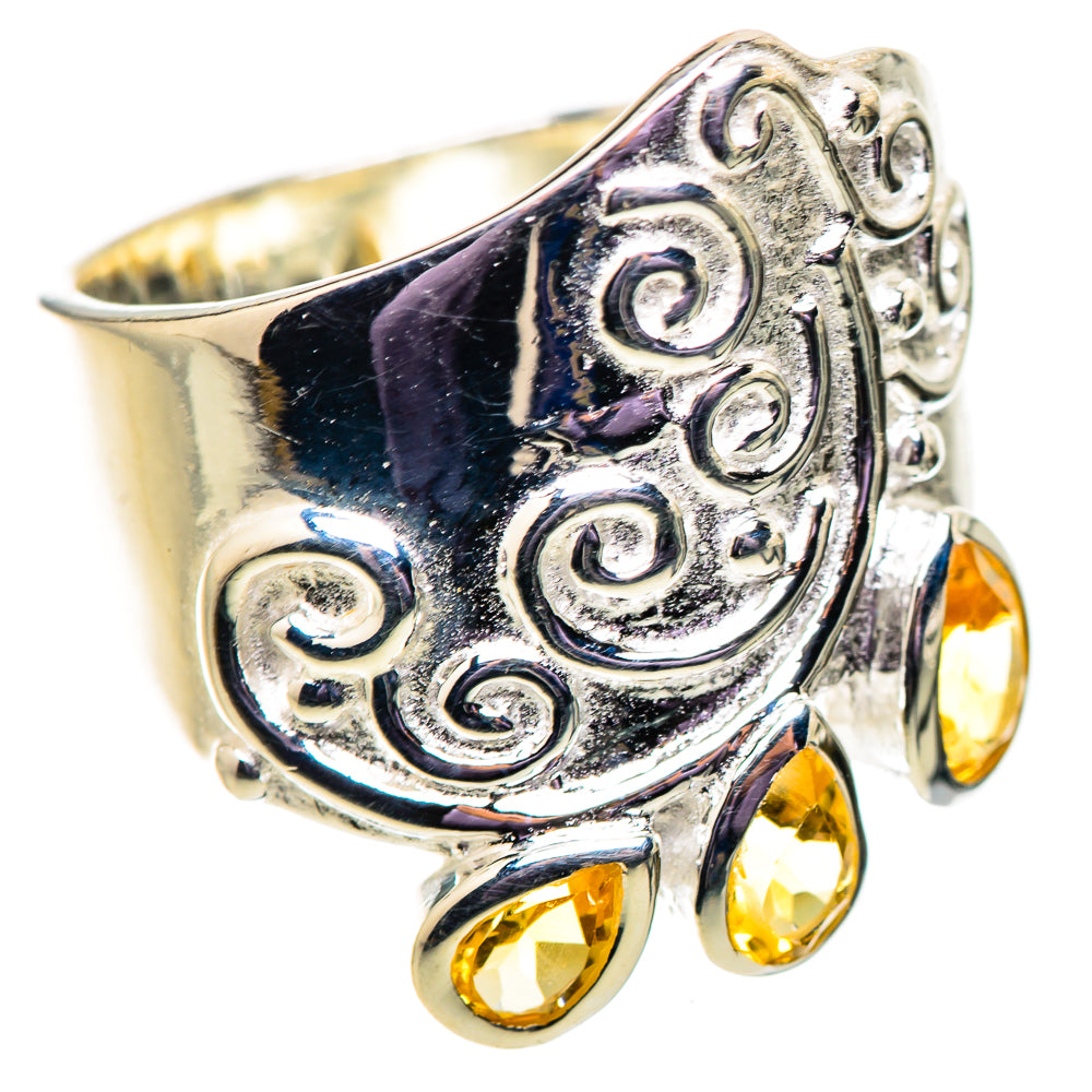 Citrine Rings handcrafted by Ana Silver Co - RING134128 - Photo 2