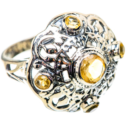 Citrine Rings handcrafted by Ana Silver Co - RING134129 - Photo 2