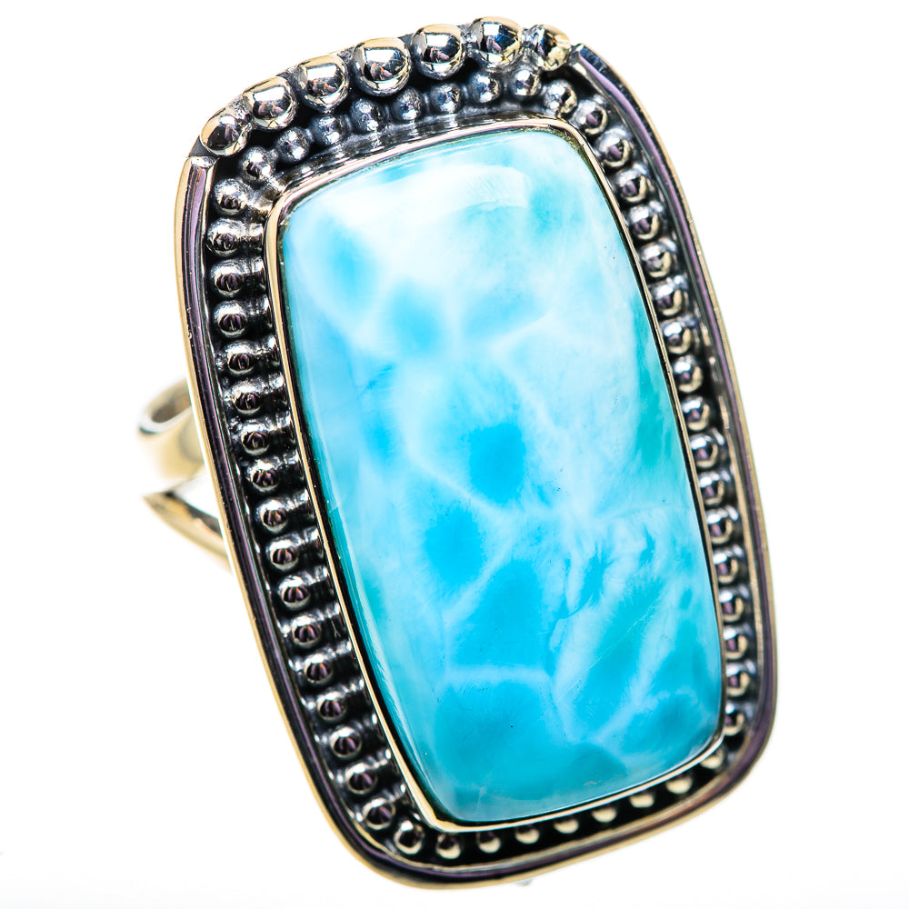 Larimar Rings handcrafted by Ana Silver Co - RING134142 - Photo 2