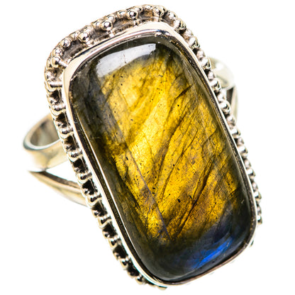 Labradorite Rings handcrafted by Ana Silver Co - RING134145 - Photo 2