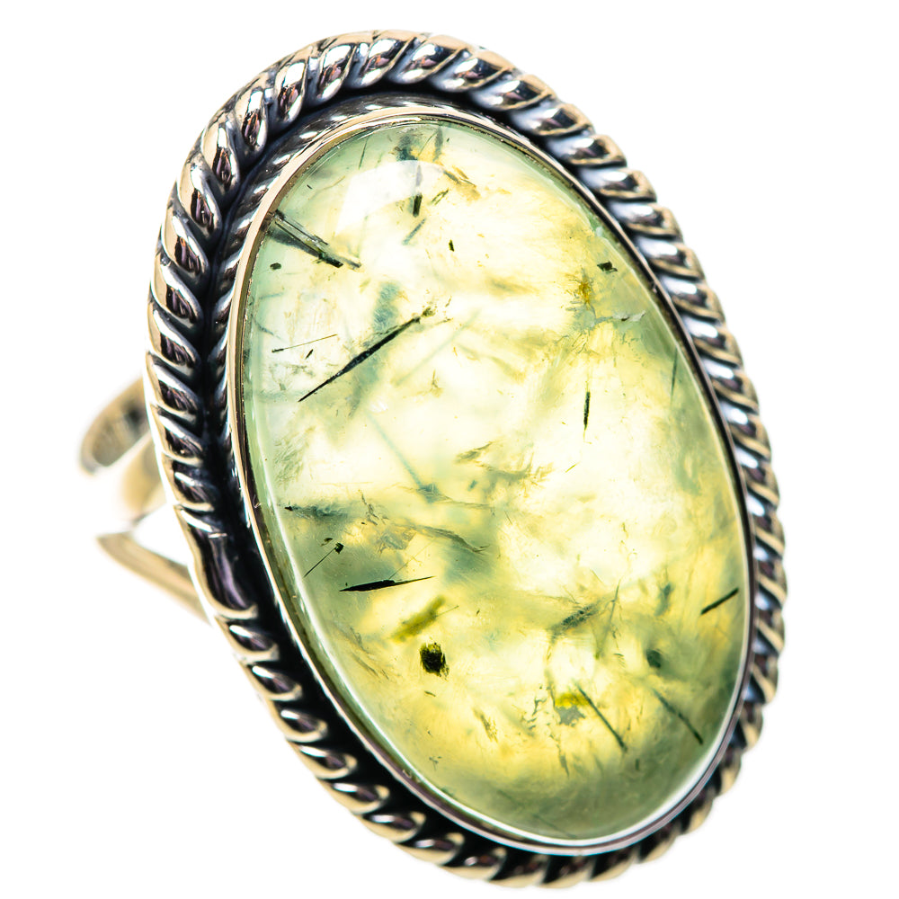 Prehnite Rings handcrafted by Ana Silver Co - RING134146 - Photo 2