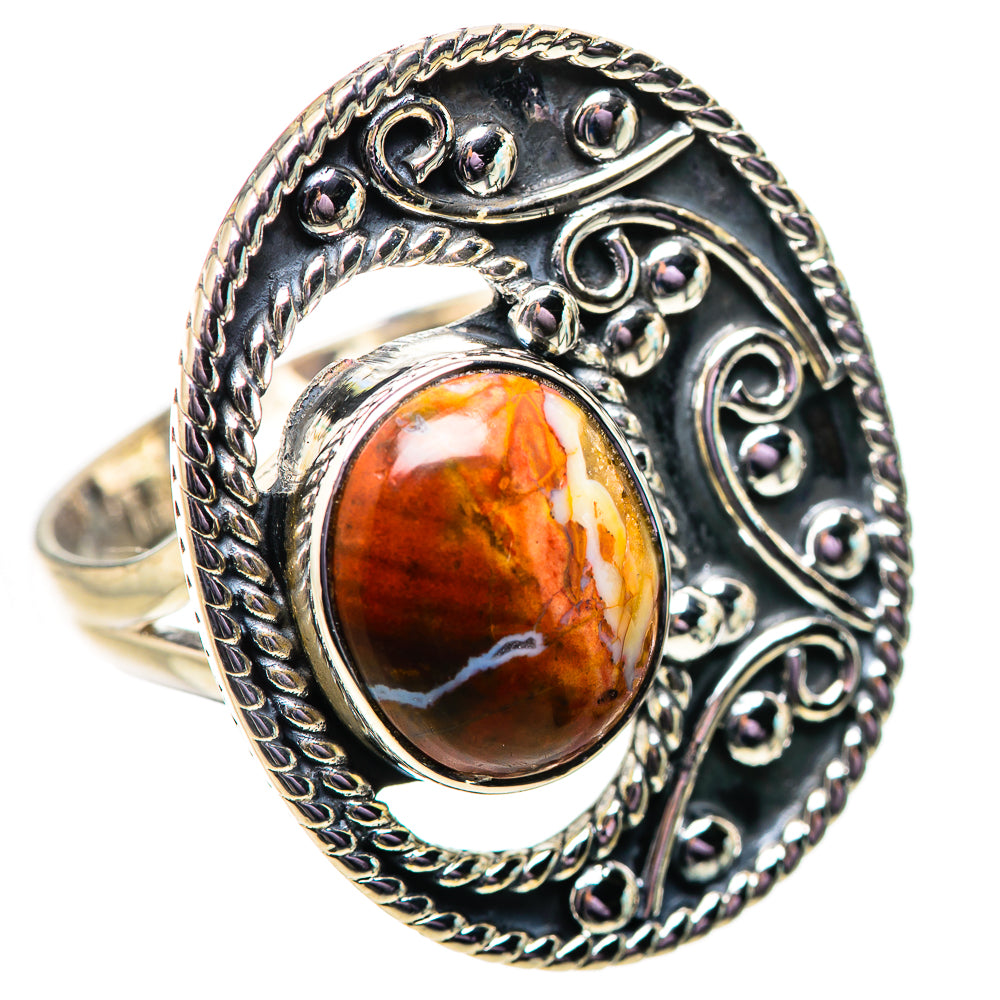 Butterfly Jasper Rings handcrafted by Ana Silver Co - RING134148 - Photo 2