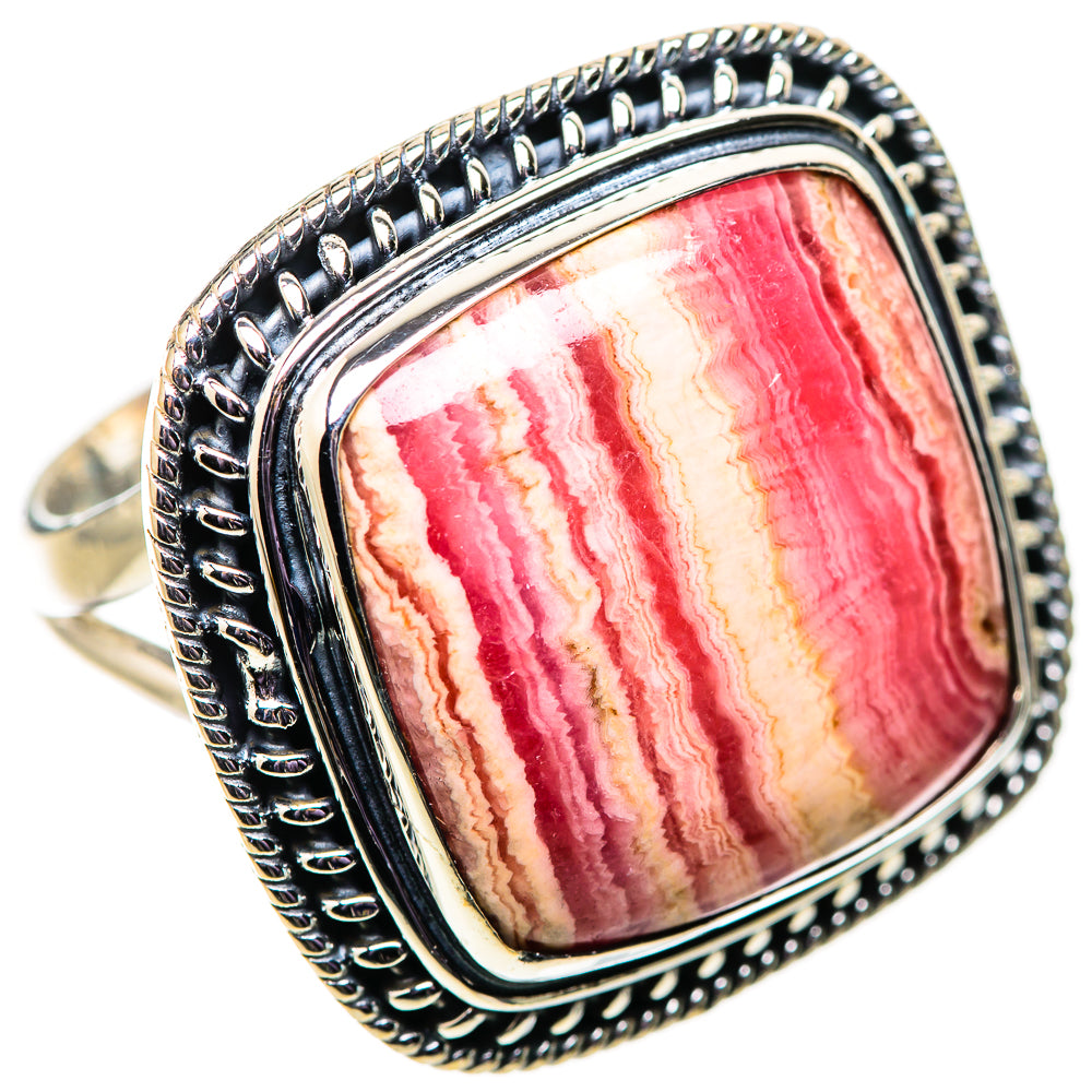 Rhodochrosite Rings handcrafted by Ana Silver Co - RING134150 - Photo 2