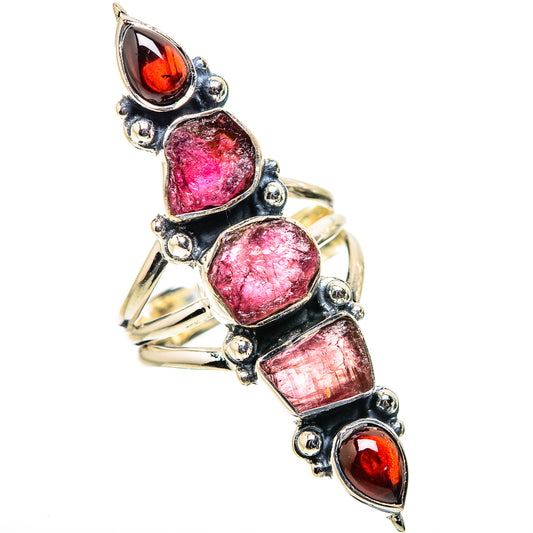 Pink Tourmaline Rings handcrafted by Ana Silver Co - RING134151 - Photo 2