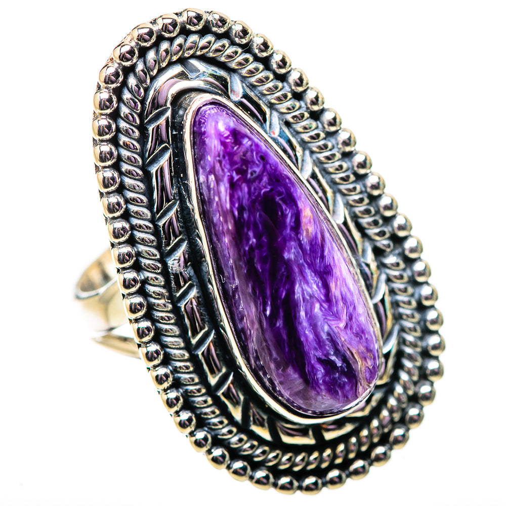 Charoite Rings handcrafted by Ana Silver Co - RING134152 - Photo 2