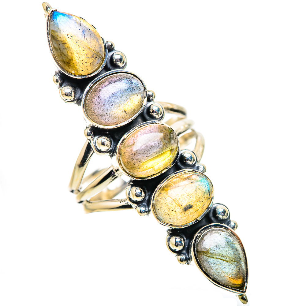 Labradorite Rings handcrafted by Ana Silver Co - RING134156 - Photo 2