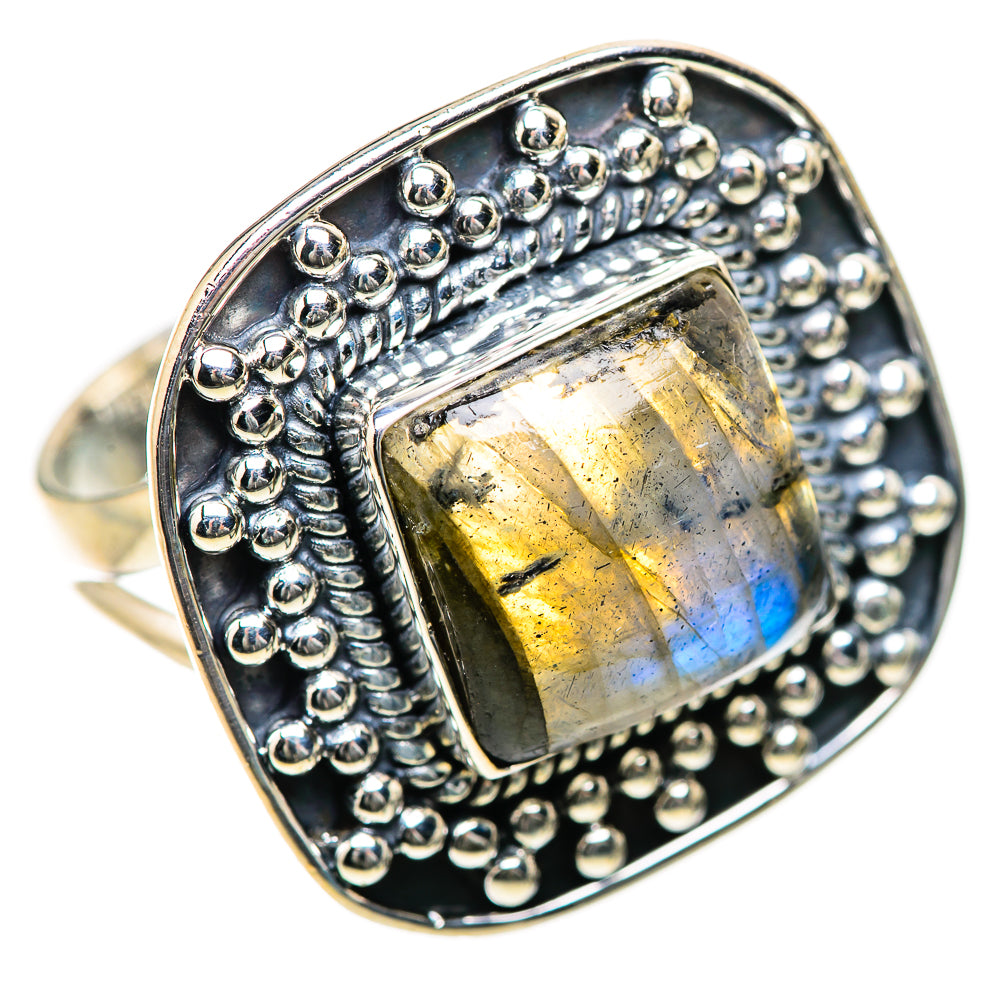 Labradorite Rings handcrafted by Ana Silver Co - RING134160 - Photo 2