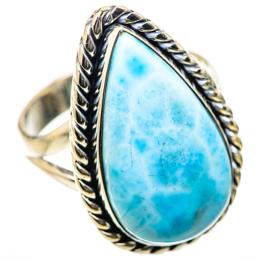 Larimar Rings handcrafted by Ana Silver Co - RING134162 - Photo 2