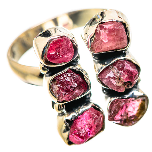 Pink Tourmaline Rings handcrafted by Ana Silver Co - RING134171 - Photo 2