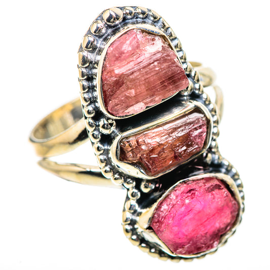 Pink Tourmaline Rings handcrafted by Ana Silver Co - RING134172 - Photo 2