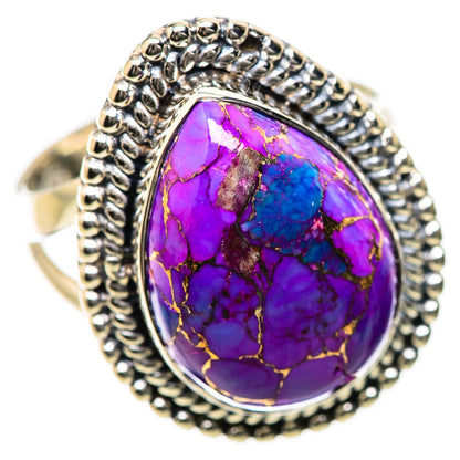 Purple Copper Composite Turquoise Rings handcrafted by Ana Silver Co - RING134173 - Photo 2