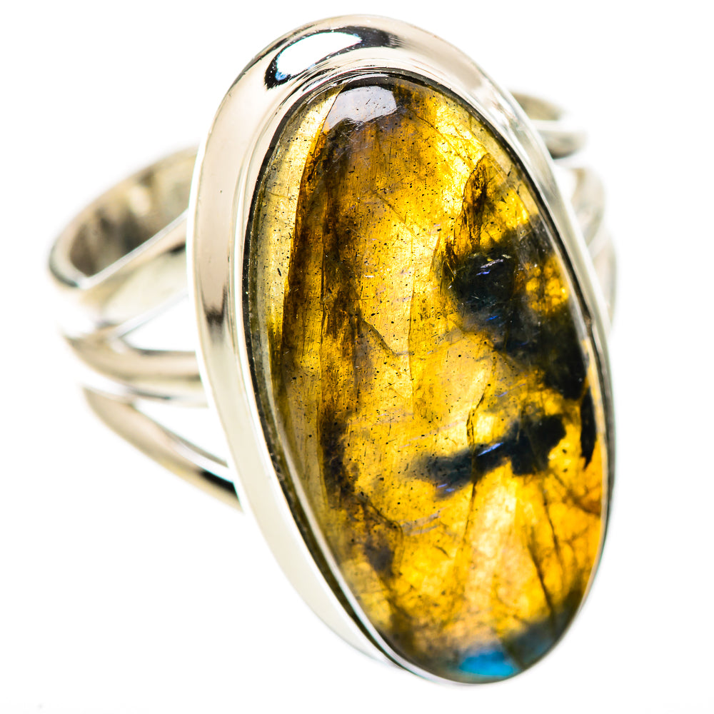 Labradorite Rings handcrafted by Ana Silver Co - RING134182 - Photo 2