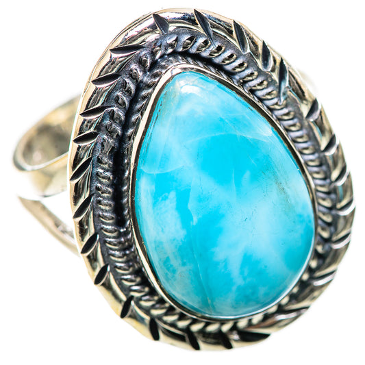 Larimar Rings handcrafted by Ana Silver Co - RING134183 - Photo 2