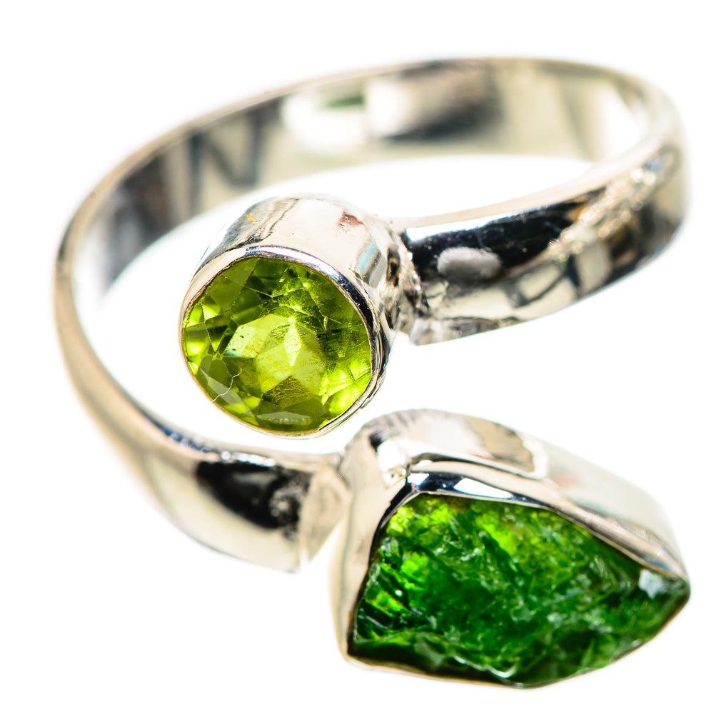Chrome Diopside, Peridot Rings handcrafted by Ana Silver Co - RING134186 - Photo 2