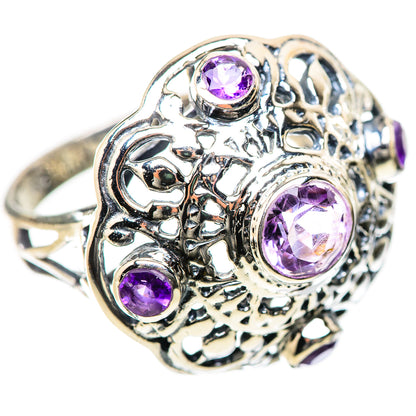 Amethyst Rings handcrafted by Ana Silver Co - RING134196 - Photo 2