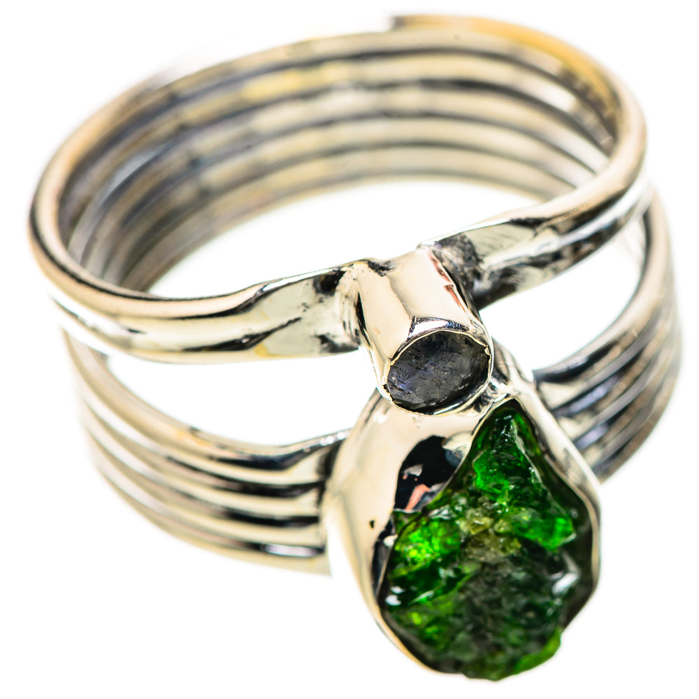 Chrome Diopside, Black Onyx Rings handcrafted by Ana Silver Co - RING134205 - Photo 2