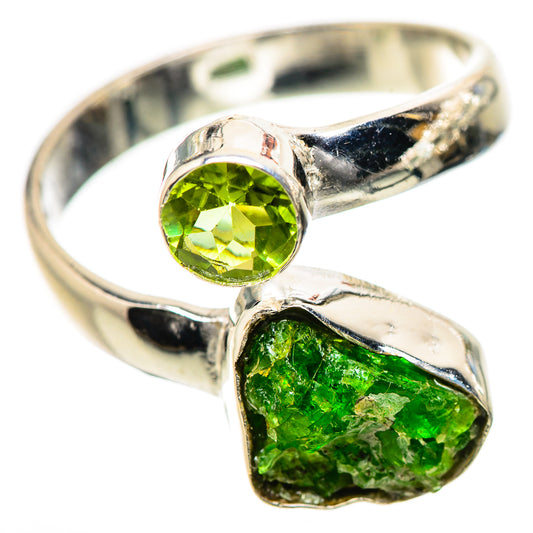 Chrome Diopside, Peridot Rings handcrafted by Ana Silver Co - RING134209 - Photo 2