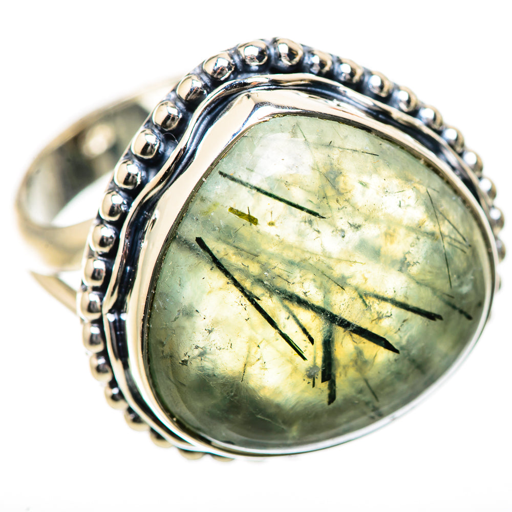 Prehnite Rings handcrafted by Ana Silver Co - RING134212 - Photo 2