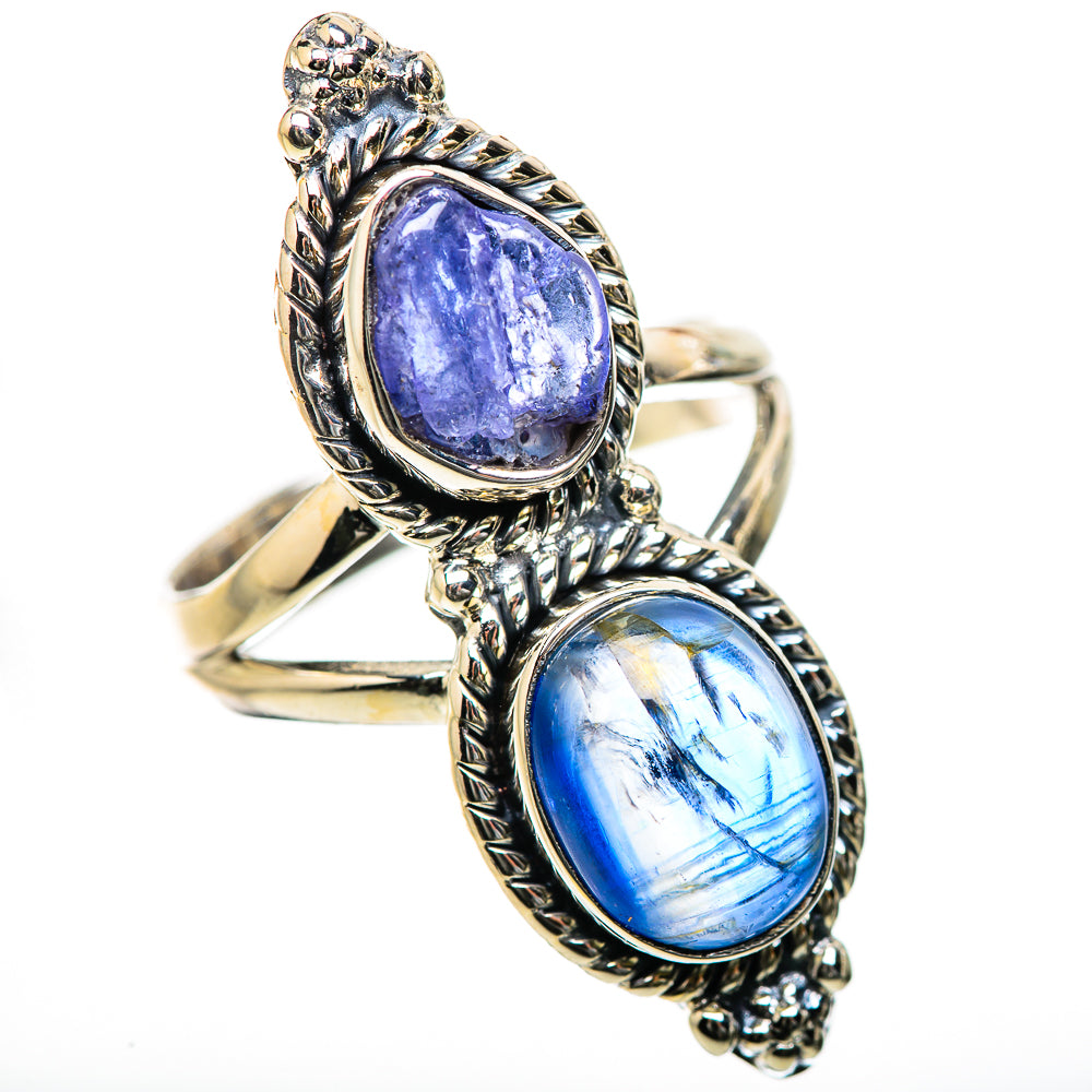 Kyanite, Tanzanite Rings handcrafted by Ana Silver Co - RING134222 - Photo 2