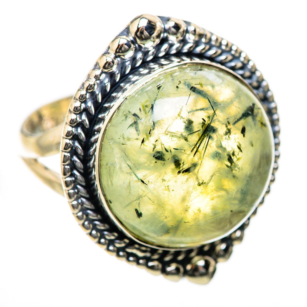 Prehnite Rings handcrafted by Ana Silver Co - RING134225 - Photo 2