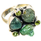 Green Tourmaline, Peridot Rings handcrafted by Ana Silver Co - RING134226 - Photo 2