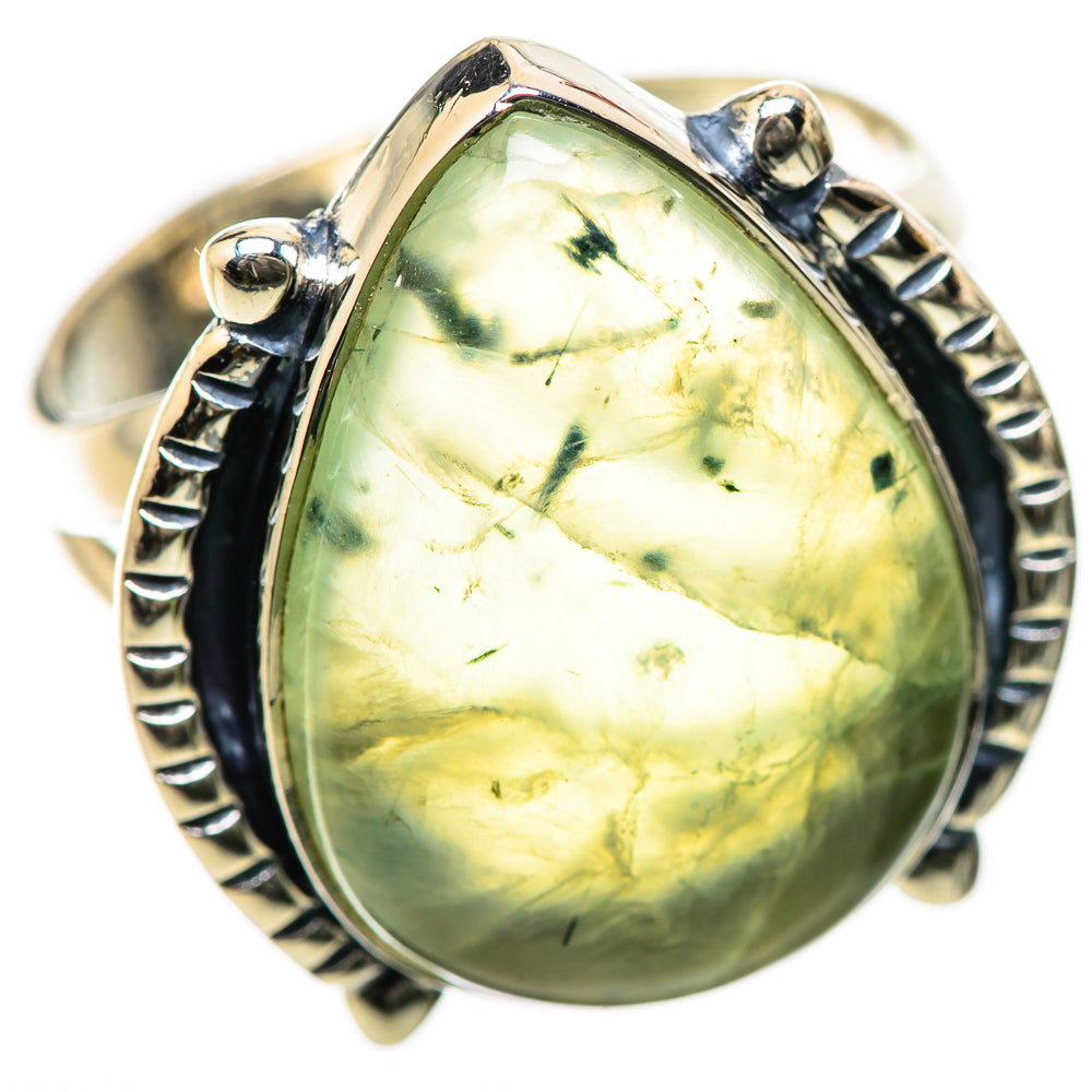 Prehnite Rings handcrafted by Ana Silver Co - RING134227 - Photo 2