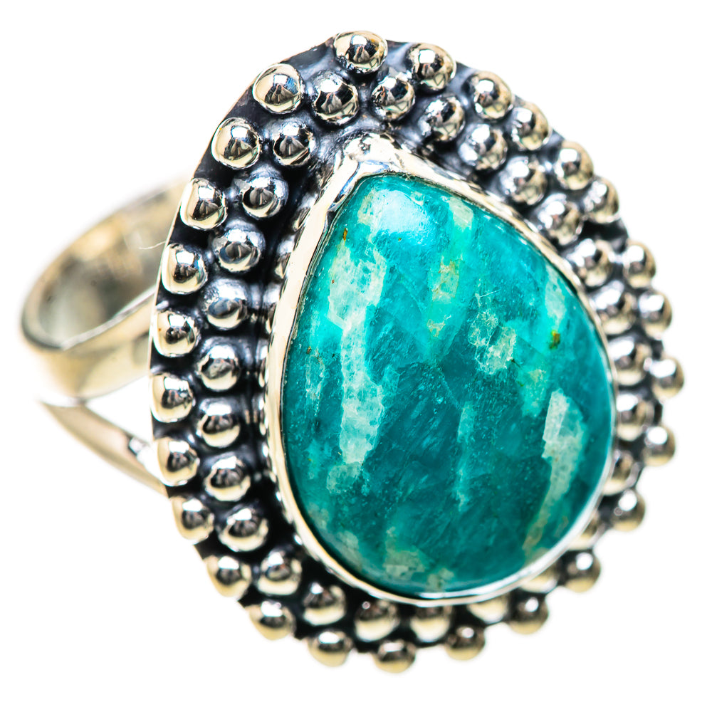 Amazonite Rings handcrafted by Ana Silver Co - RING134229 - Photo 2