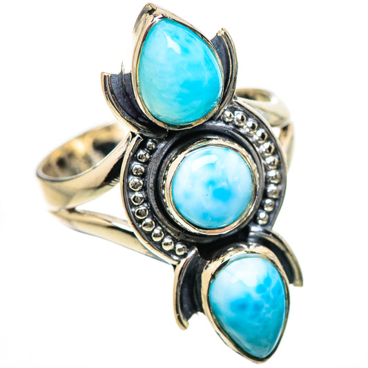 Larimar Rings handcrafted by Ana Silver Co - RING134241 - Photo 2