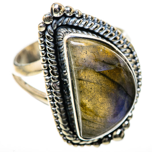 Labradorite Rings handcrafted by Ana Silver Co - RING134242 - Photo 2