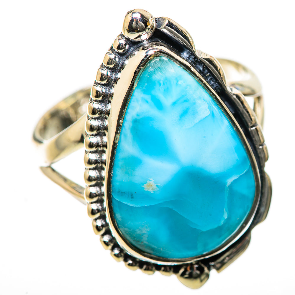 Larimar Rings handcrafted by Ana Silver Co - RING134243 - Photo 2