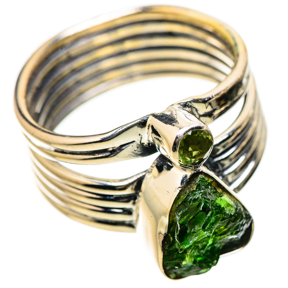 Chrome Diopside, Peridot Rings handcrafted by Ana Silver Co - RING134245 - Photo 2