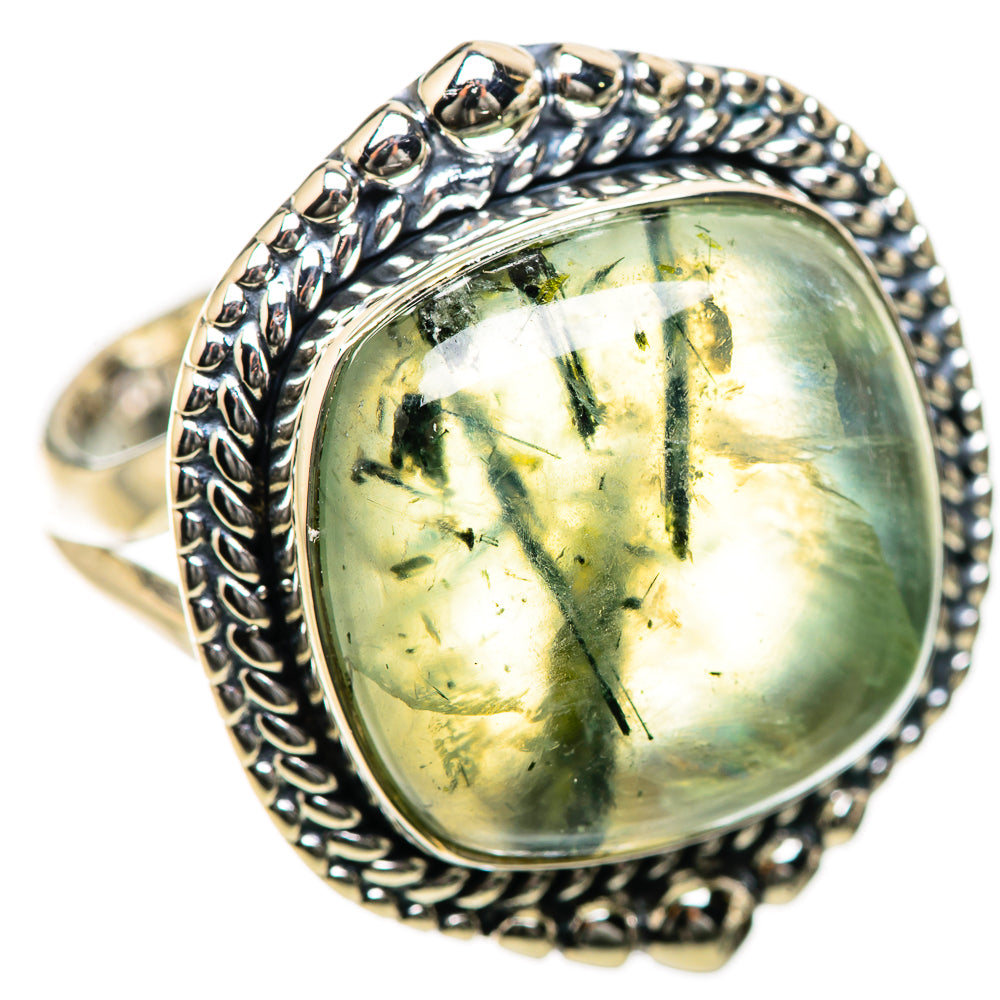 Prehnite Rings handcrafted by Ana Silver Co - RING134246 - Photo 2
