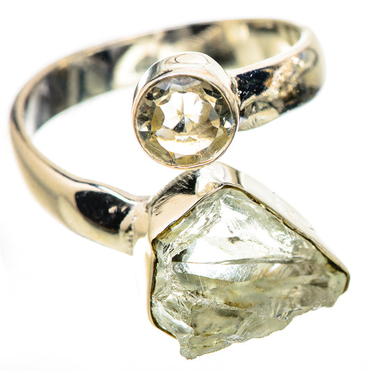 Herkimer Diamond, White Quartz Rings handcrafted by Ana Silver Co - RING134254 - Photo 2