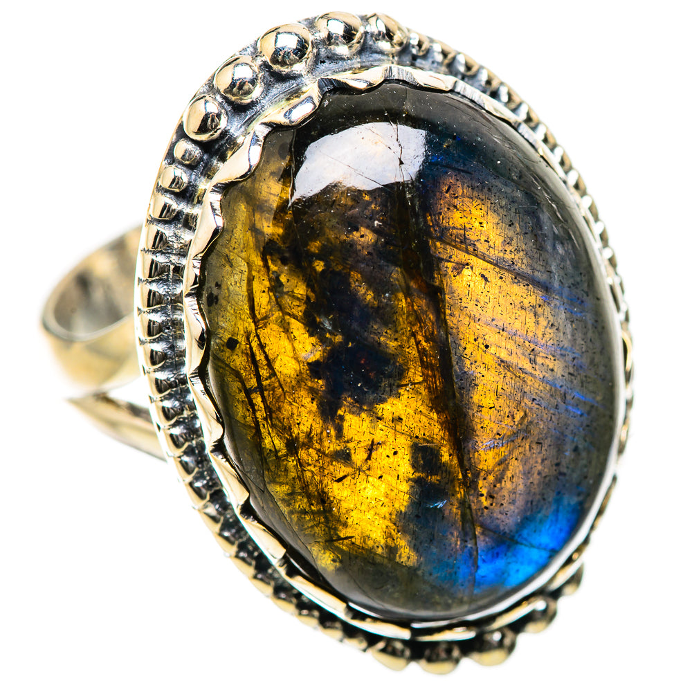 Labradorite Rings handcrafted by Ana Silver Co - RING134257 - Photo 2