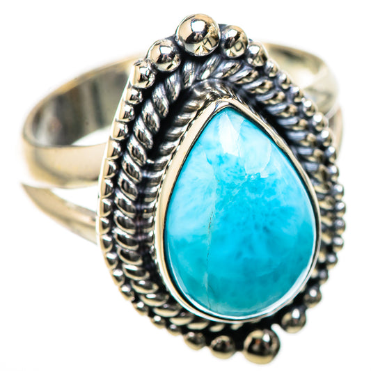 Larimar Rings handcrafted by Ana Silver Co - RING134258 - Photo 2