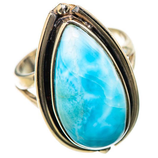 Larimar Rings handcrafted by Ana Silver Co - RING134259 - Photo 2