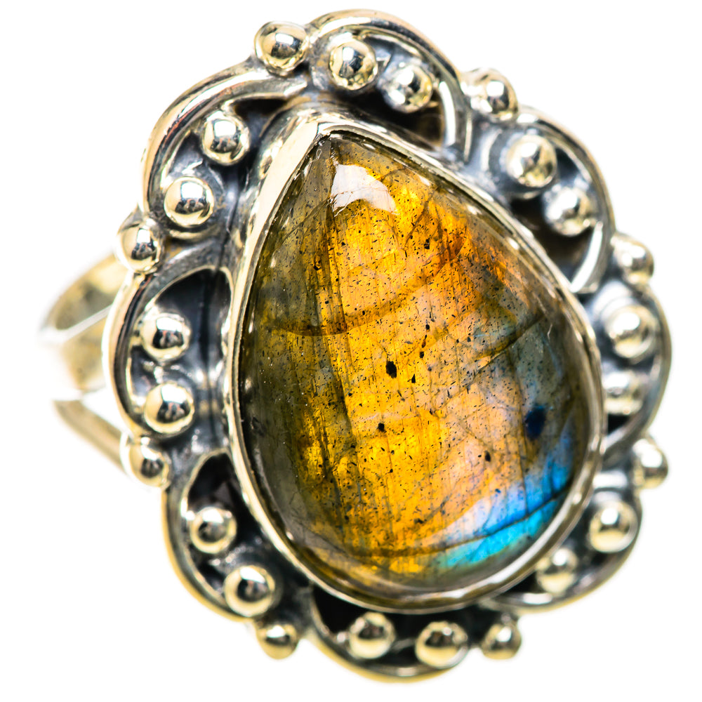 Labradorite Rings handcrafted by Ana Silver Co - RING134271 - Photo 2