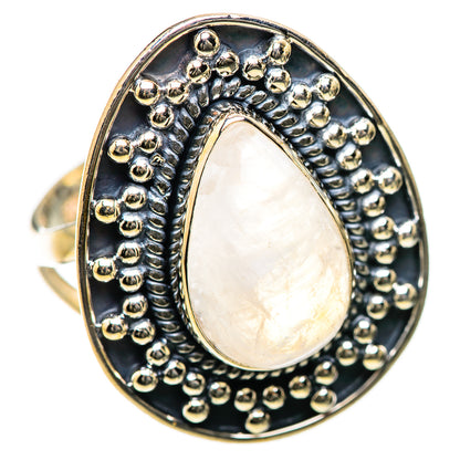 Rainbow Moonstone Rings handcrafted by Ana Silver Co - RING134278 - Photo 2