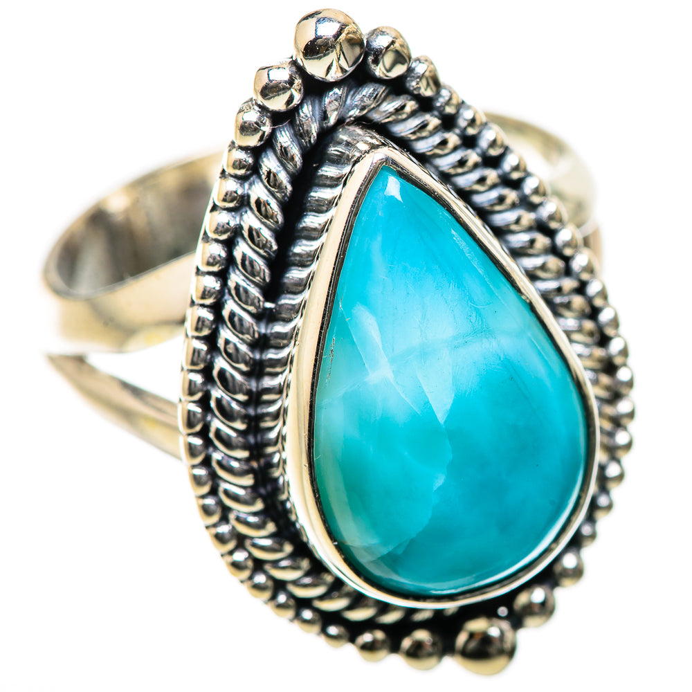 Larimar Rings handcrafted by Ana Silver Co - RING134279 - Photo 2
