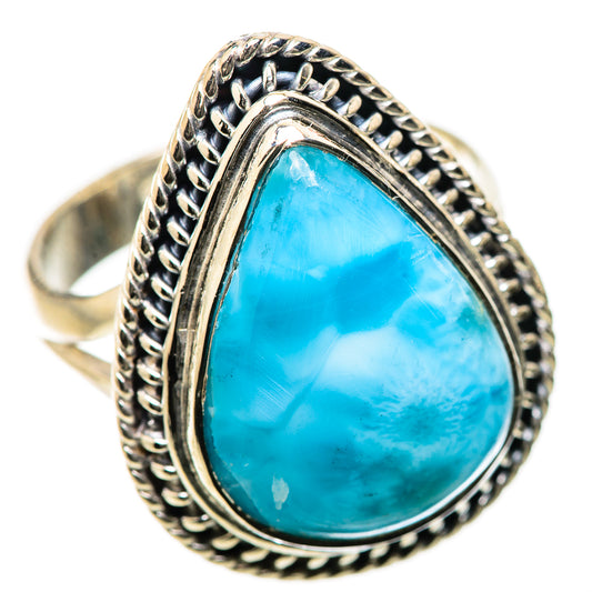 Larimar Rings handcrafted by Ana Silver Co - RING134280 - Photo 2