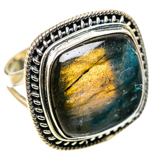 Labradorite Rings handcrafted by Ana Silver Co - RING134281 - Photo 2