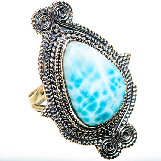 Larimar Rings handcrafted by Ana Silver Co - RING134282 - Photo 2
