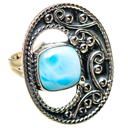 Larimar Rings handcrafted by Ana Silver Co - RING134285 - Photo 2