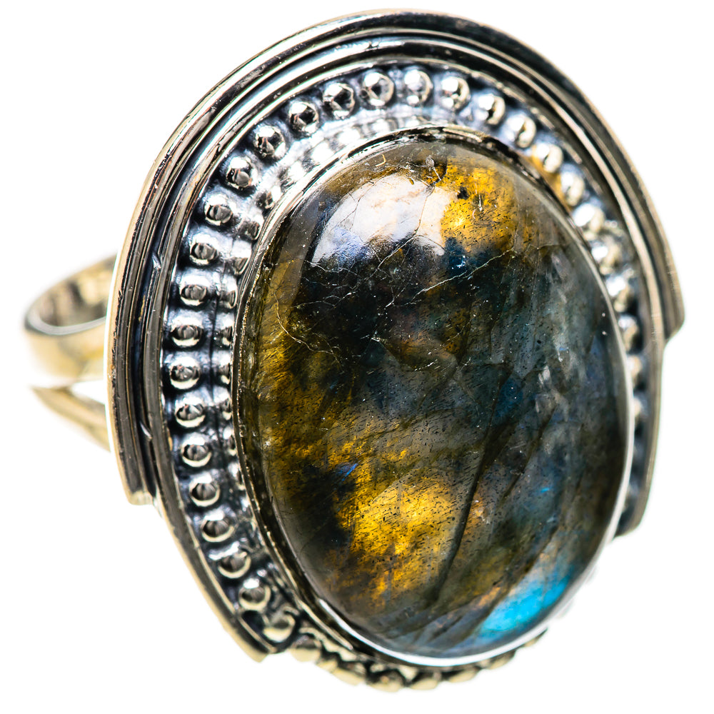 Labradorite Rings handcrafted by Ana Silver Co - RING134286 - Photo 2
