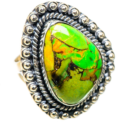 Green Copper Composite Turquoise Rings handcrafted by Ana Silver Co - RING134290 - Photo 2